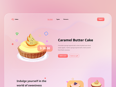 Cake shop - Online food website