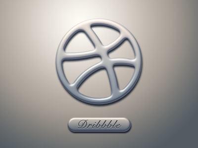 Dribbble dribbble icon metal