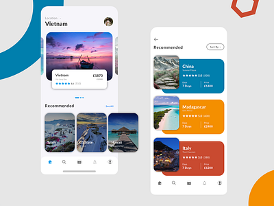 UI Travel App adobexd clean ui modern stylish travel travel app ui ux uxui