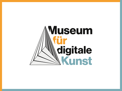 Museum für digitale Kunst art artist branding creation design digital art geometric art logo logo design museum museum of art pyramide ui