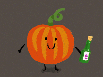 Happy Pumpkin Day animation illustration pumpkin