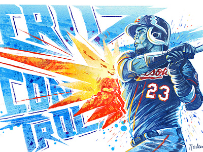 Cruz Control baseball illustration minnesota twins