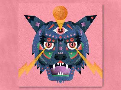 Bolt Tiger bolt design eyes geometric illustration italy jutastudio texture tiger