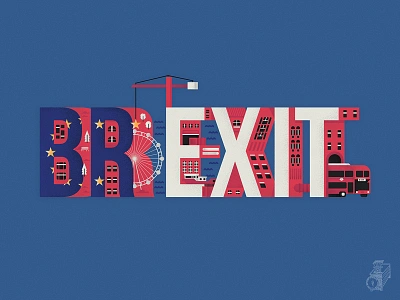 Brexit brexit geometric geometric illustration illustration illustration art jutastudio london minimal texture type typography