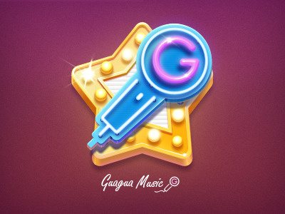 Gaga Music icon logo music