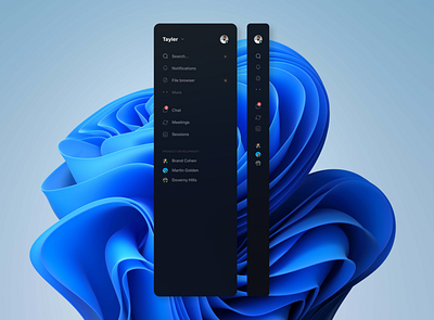 Sidebar Navigation app design flat navigation sidebar ui uxui