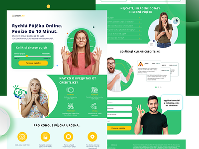 Rychlá půjčka online credit design minimal ui ux web website