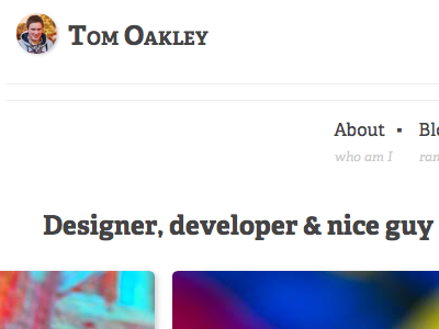 New portfolio/blog design