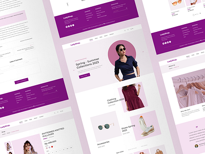 Ecommerce - Fashion Website accessories branding design ecommerce fashion landing page shop shopping store ui ux web design website woman