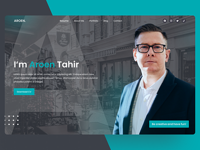 Aroen Tahir | Freelance & Web Designer Portfolio designer landing page portfolio software engineer ui ui ux design uiux ux web design website
