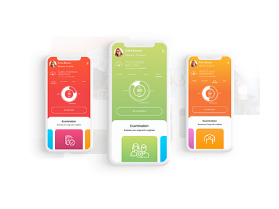 Lungpass. Smart monitoring application branding design development logo mobile design startup ui ux