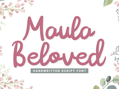 Maula Beloved - Handwritten Script Font calligraphy craft cute elegant feminine handwritten handwrittenfont handwritting handwritting font lettering