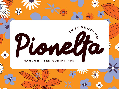 Pionelta - Handwritten Script Font elegant font handwritten handwrittenfont handwritting ligature script scriptfont