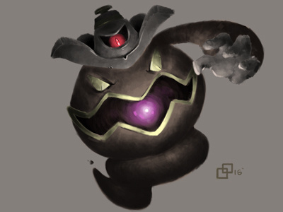 Dusknoir character design digital painting fanart illustration painting pokemon videogame