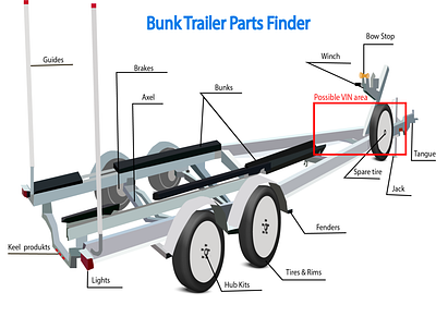 Trailer car flat illustration technical illustrator trailer vector
