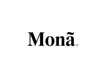 Monã branding design logo typography