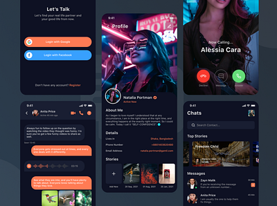 Chat App UI Concept audiocall chatapp clean ui creative design design figma message minimal trendydesign ui uidesign uiinspiration uitreands ux uxdesign uxtreands videocall