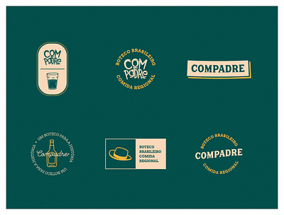 Compadre Boteco - Branding bar branding design restaurant branding restaurant logo