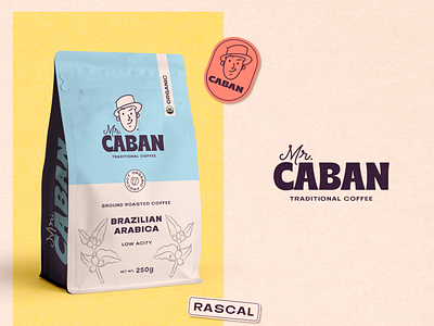 Mr. Caban - Traditional Coffee | Visual Identity & Packaging branding design brazilian coffee coffee shop illustration logo logodesign logotype package design packaging