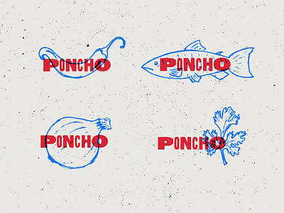 Poncho Nikkei branding branding concept branding design illustration japanese food logotype nikkei peruvian restaurant branding restaurant logo visual identity