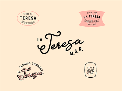 La Teresa - Retro Logotype Lettering branding design lettering logo logotype typography visual identity