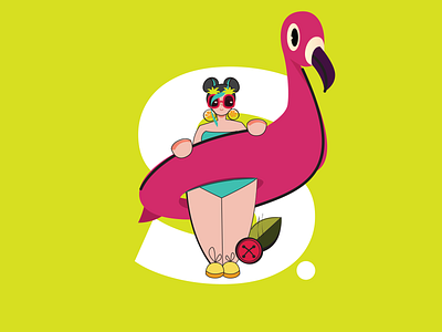 Limonchella vol.3 character flamingo fresh girl illustraion illustration art me plus size summer