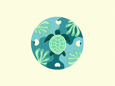 turtle underwater drawing illustration weeklywarmup