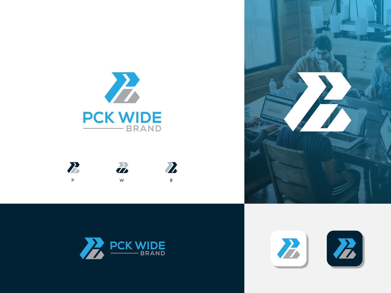 PWB letter mark by Dab Mind on Dribbble