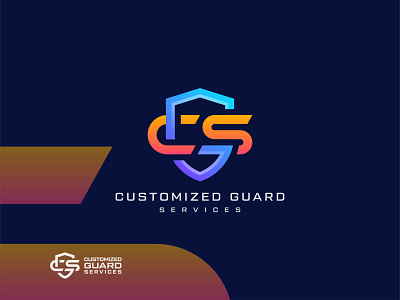 Customized Guard Services Logo cgs g g logo graphic design guard guard logo logo logo design minimal minimal logo security security guard security guard logo security logo