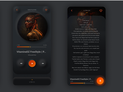 Dark Music Player