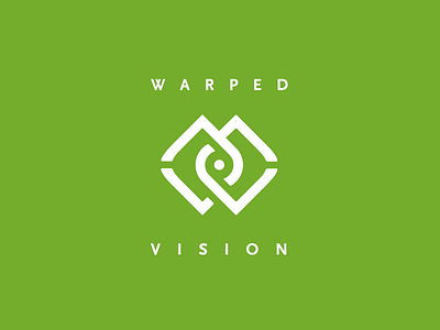 Warped Vision branding eye logo warped vision