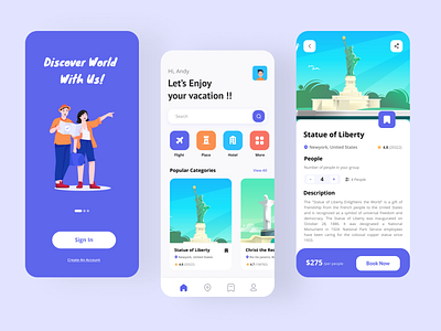 Travel Service App app design booking booking app discover holiday mobile app mobile app design mobile apps mobile design mobile ui travel agency travel app traveling trip trip app trips uiux vacation