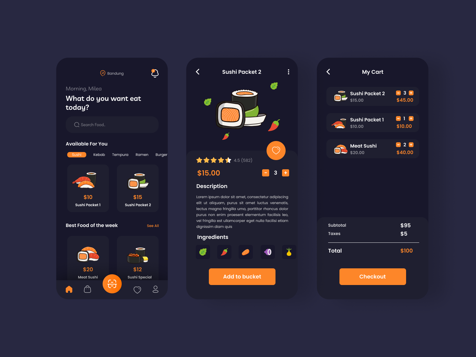 Japan Restaurant App (Food App) by gandkurniawan on Dribbble