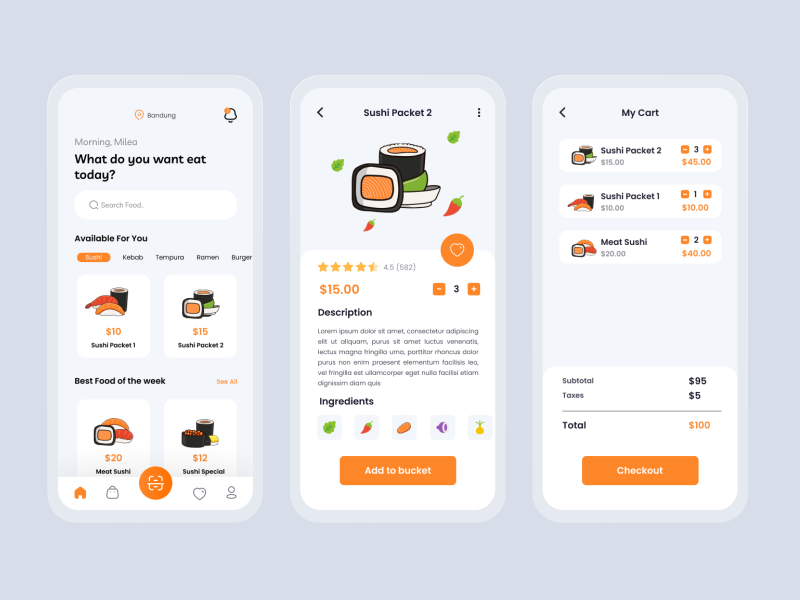 Japan Restaurant App (Food App) by gandkurniawan on Dribbble