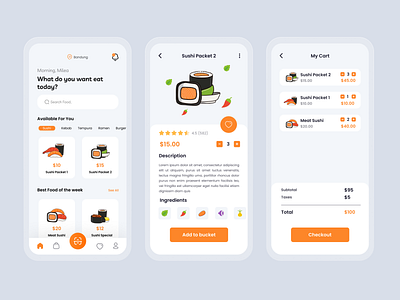 Japan Restaurant App (Food App) app design cook food app food delivery food delivery app food delivery service food order app food service japan food japanese food light mode mobile app mobile design restaurant app sushi sushi app ui ux