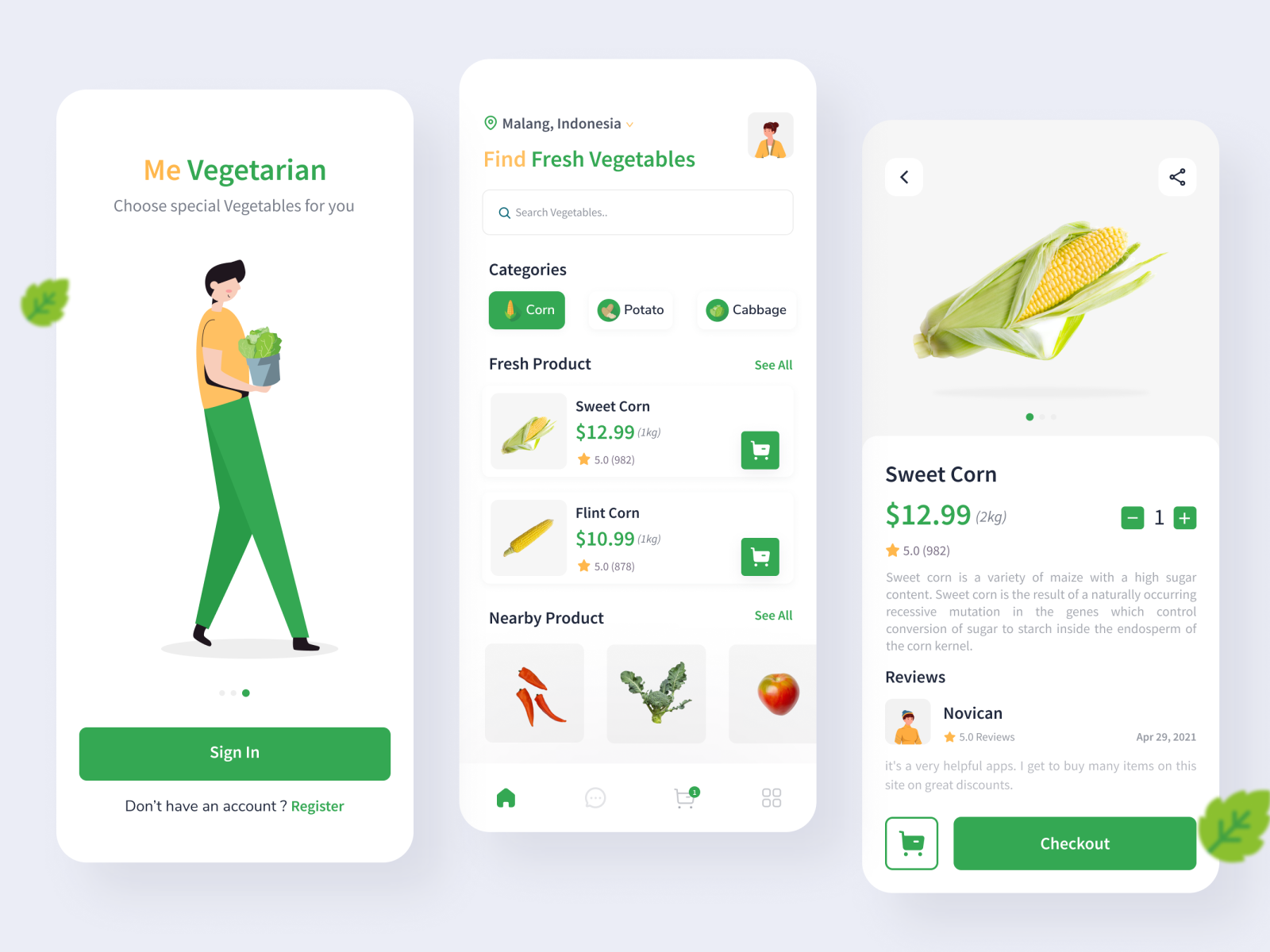 me-vegetarian-app-vegetables-app-by-gandkurniawan-on-dribbble