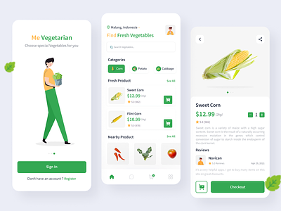 Me Vegetarian App (Vegetables App)