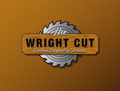 The Wright Cut Logo branding design graphic design icon illustration illustrator logo typography vector