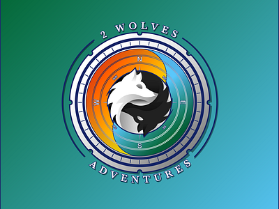 2 Wolves Adventures Logo