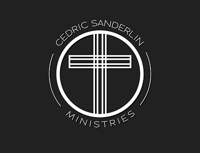 Cedric Sanderlin Ministries Logo branding design graphic design icon illustration illustrator logo typography vector