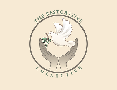 The Restorative Collective Logo branding design graphic design icon illustration illustrator logo typography vector