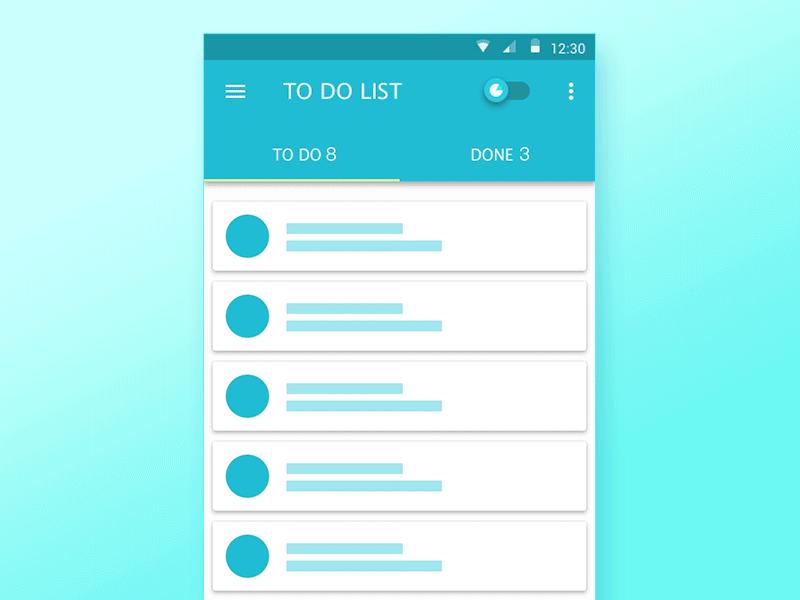 To Do List Material Design design material