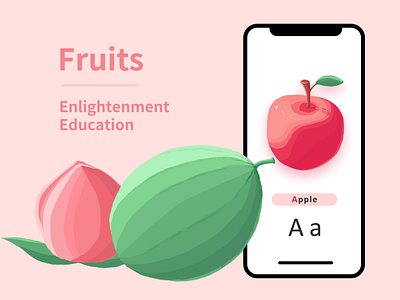 Fruits - Enlightenment Education illustration ui