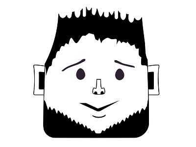 The Spiky Dude cool dude face graphic icon illustration spiked hair