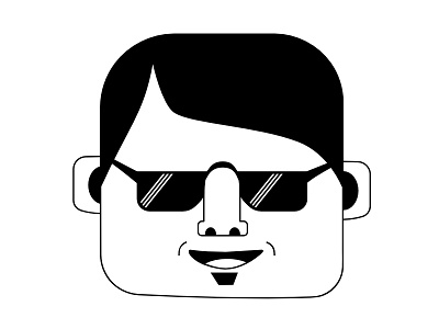 The Important Guy With Goggles corporate face goggles graphic icon illustration important guy smiling