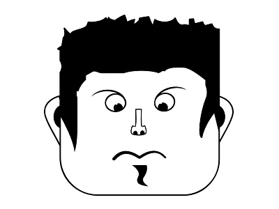 Random Cool Guy cool guy face graphic illustration