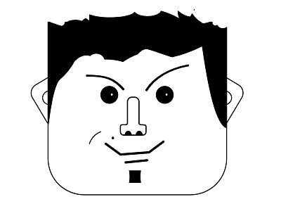 The Guy With A Mole face graphic guy icon illustration mole smile