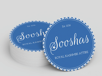 Sooshas Logo + Cloth Tags illustration logo tag