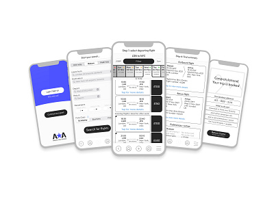 ASA flight-booking mobile app app booking design flight minimal mobile ticket travel ux