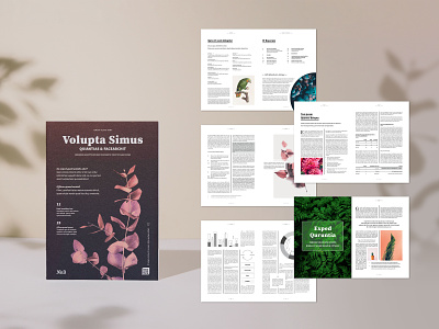 Magazine – Cover and Pages Template branding brochure indesign infographics magazine object styles paragraph styles tables template